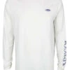 Aftco Yurei Performance Long Sleeve Shirt - White - Medium -Fishing Master aftco yurei performance long sleeve shirt white m 63368.1651413120