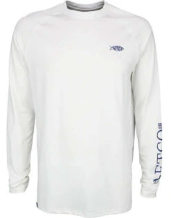 Aftco Yurei Performance Long Sleeve Shirt - White - Medium