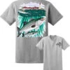 David Dunleavy DDM8017 Striper/Lighthouse Tee Athletic Heather -Fishing Master david dunleavy ddm8017 striper lighthouse tee athletic heather 60282.1651095741.386.513