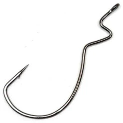 Gamakatsu 266412 Worm Hooks Skip Gap Ns Black 2/0 6 Pack