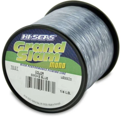 Hi-Seas Grand Slam Mono 1/4 Lb. Spool Smoke Blue 3 Hi-Seas Grand Slam Mono 1/4 Lb. Spool Smoke Blue