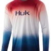Huk Flare Fade Pursuit Long Sleeve Shirt - Americana - Medium -Fishing Master huk flare fade pursuit long sleeve shirt americana m 44019.1651453277