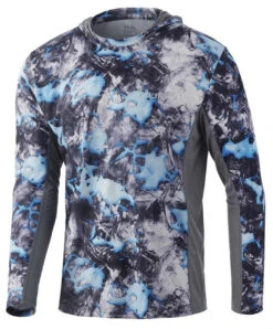 Huk Icon X Mossy Oak Fracture Hoodie - Lightning - Large