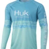 Huk Salt Stripe Pursuit Long Sleeve Shirt - Porcelain Blue - X-Large -Fishing Master huk salt stripe pursuit long sleeve shirt porcelain blue xl 55162.1651453586