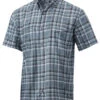 Huk Tide Point Fish Plaid Short Sleeve Shirt -Fishing Master huk tide point fish plaid short sleeve shirt 35565.1651422499