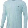 Huk Waypoint Running Lakes Long Sleeve Shirt - Beach Glass