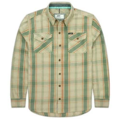 Jetty Breaker Flannel - Tan - Medium