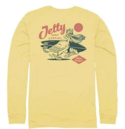 Jetty Pelican Long Sleeve T-Shirt - Blonde - 2X-Large