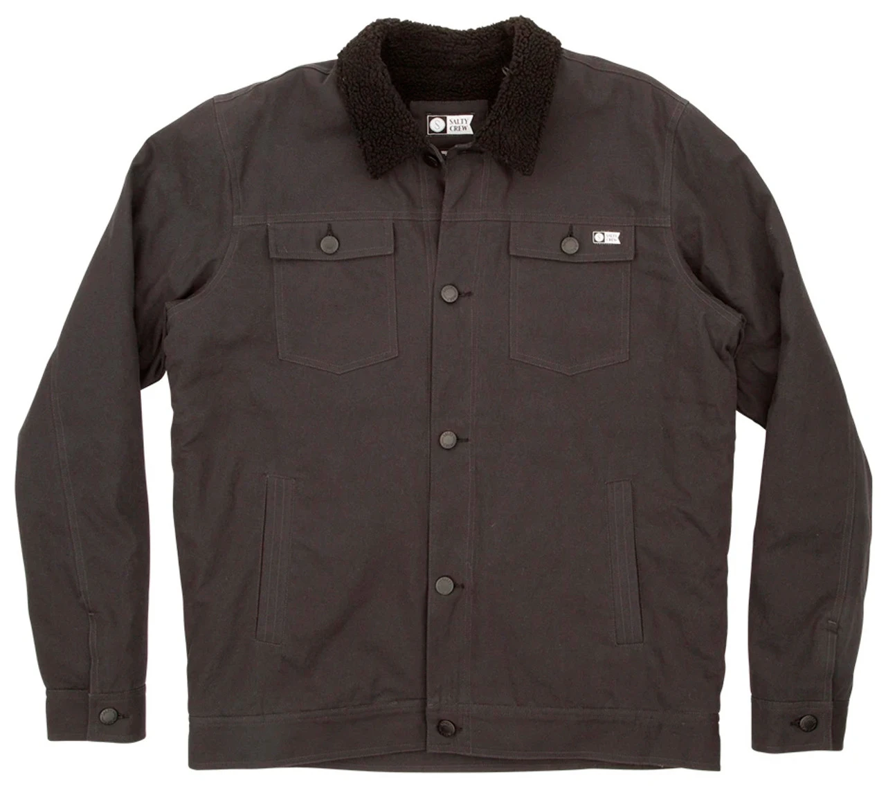 Salty Crew Bait Barge Jacket - Asphalt 3 Salty Crew Bait Barge Jacket - Asphalt