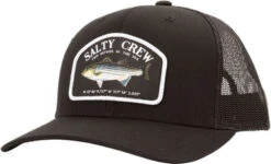 Salty Crew Striper Retro Trucker Hat - Black