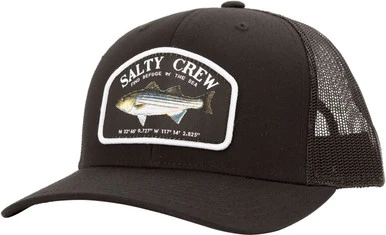 Salty Crew Striper Retro Trucker Hat - Black 3 Salty Crew Striper Retro Trucker Hat - Black