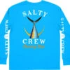Salty Crew Tailed Long Sleeve Tech T-Shirt - Blue - X-Large -Fishing Master salty crew tailed long sleeve tech t shirt blue xl 63830.1651451058