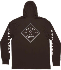 Salty Crew Tippet Pocket Hood Tech Tee - Black - 2X-Large