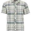 Simms Stone Cold Short Sleeve Shirt - Pearl Madras Plaid - Medium -Fishing Master simms stone cold short sleeve shirt pearl madras plaid m 15439.1651413563