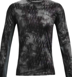 Under Armour Iso-Chill Shorebreak Camo Long Sleeve Shirt - Pitch Gray - XL