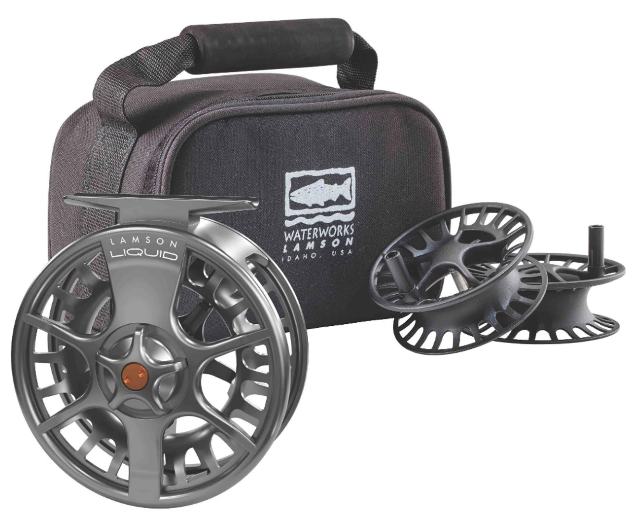 Waterworks Lamson Liquid Fly Fishing Reel And Spools - 3 Pack 3 Waterworks Lamson Liquid Fly Fishing Reel And Spools - 3 Pack