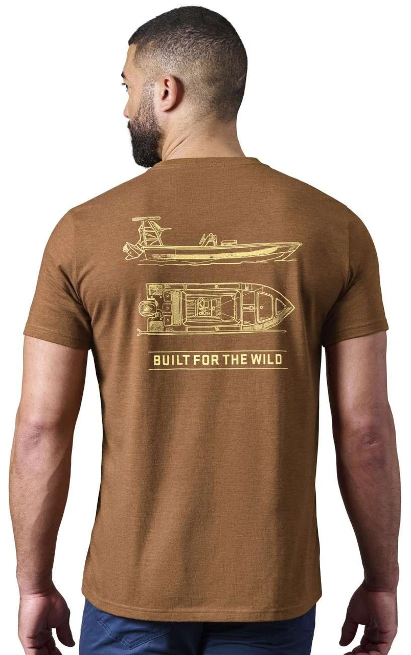 Yeti Skiff Blueprint Short Sleeve T-Shirt 3 Yeti Skiff Blueprint Short Sleeve T-Shirt