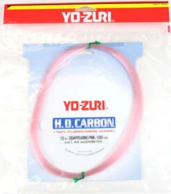 Yo-Zuri HD Fluorocarbon Leader 100yd Coils - Pink